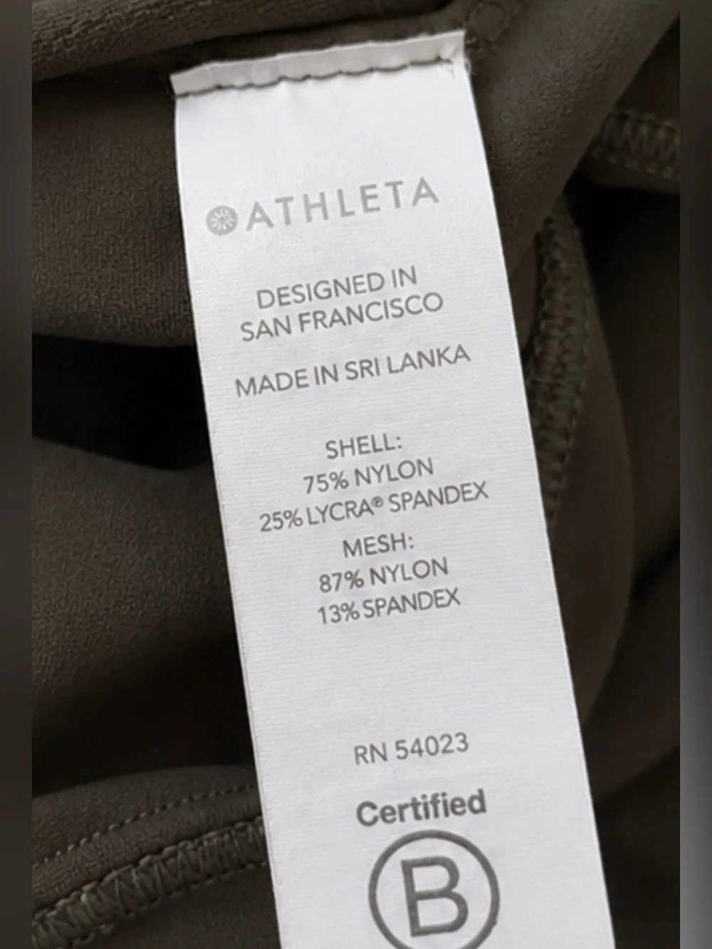 Athleta Conscious Crop D-DD Sports Bra Tank | Dark Gray | Size Small - Picture 5 of 6